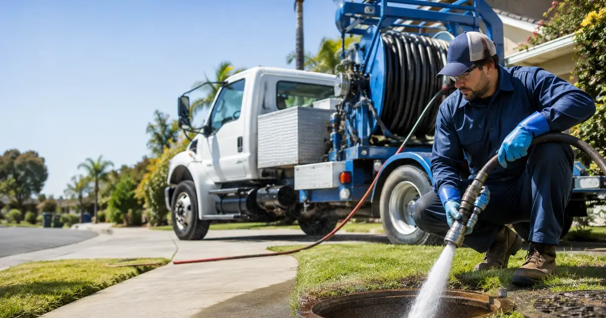 Hydro jet sewer cleaning Caruthers