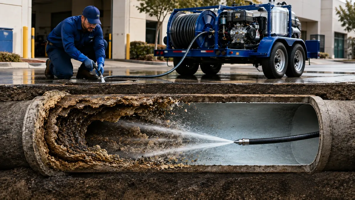 Sewer Pipe Descaling in Caruthers